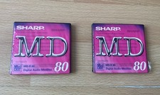 2 x Sharp MiniDisc 80 Mini