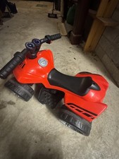 Kids Quad Bike Ride On HTI 6V Red Electric ATV Complete Good Condition 2.5 kmph