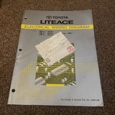 Toyota Liteace KM3# YM3# CM3# Electrical Wiring Diagram Manual AUG 1990