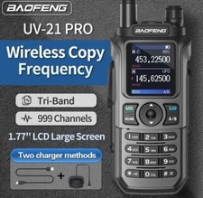 Baofeng UV-21 Pro Tri Band Ham Portable Long Range Two way Radio Walkie-Talkie