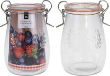 Airtight glass storage - glass, jars