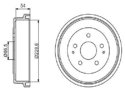 Genuine bosch brake drum - brake,