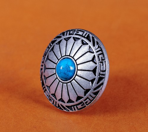 10x turquoise flower - 10x,