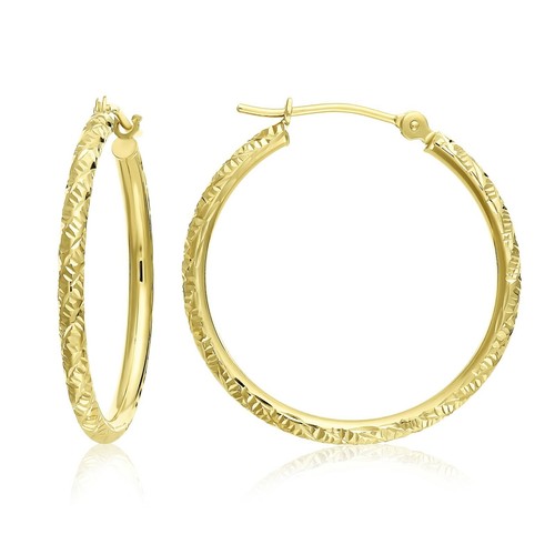 14k real solid gold large - solid, 1"
