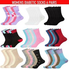 6 Pairs Womens Diabetic Socks