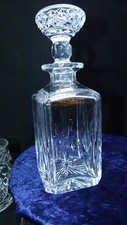 Stuart Cut Crystal glass Square Decanter 25cm,(9.84") High 1.68kg