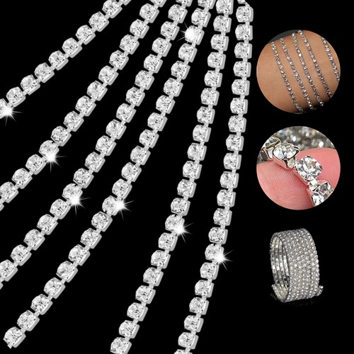 10m crystal rhinestone trim - crystal,