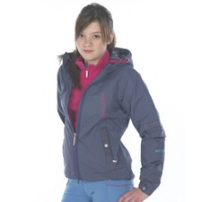 JUST TOGS MIZZ TORINO HOODED LIGHTWEIGHT WATERPROOF HORSE RIDING JACKET COAT