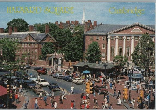 Aerial view harvard square old - view,