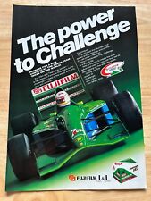 Vintage 1991 Fuji Film Jordan 191 F1 Automotive Original Advert Advertising