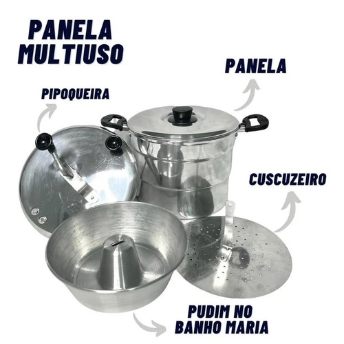 Panela multiuso 4em1 cuscuz - multiuso,