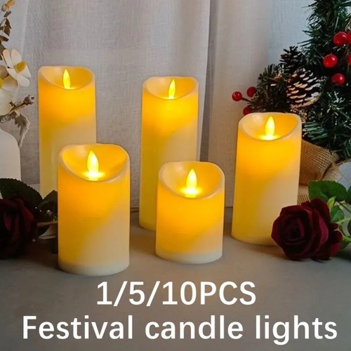 Led flameless pillar candles - led,