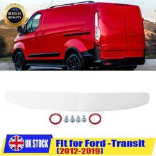 FIT FOR FORD TRANSIT CUSTOM REAR TWIN BARN DOOR ROOF SPOILER LIP WHITE 2012-2020