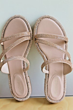 Ladies size 5 glitter sandals BNWOT