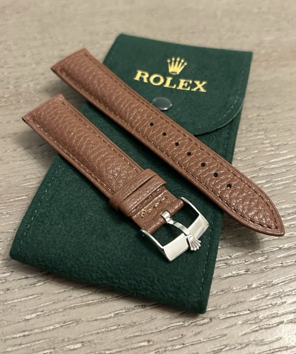 20mm rolex brown band with - rolex,