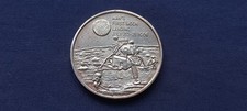 RARE 1969 APOLLO 11 MISSION SILVER MEDAL 36mm 19.3g