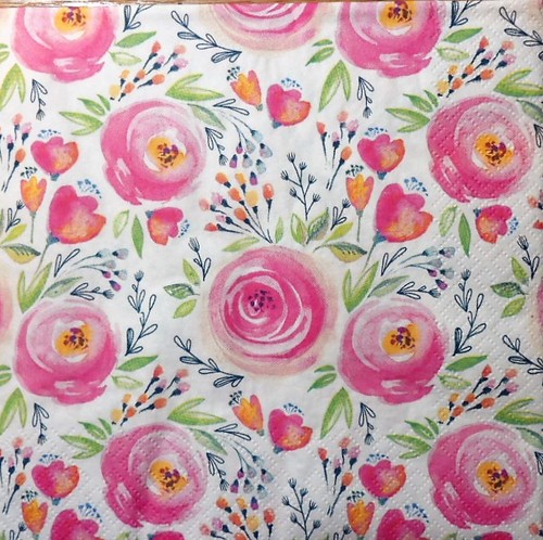 Paper napkins painted - 4, x