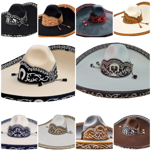 Mexican charro hat wool - hat,