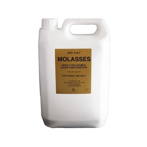 Gold label molasses - gold, horses