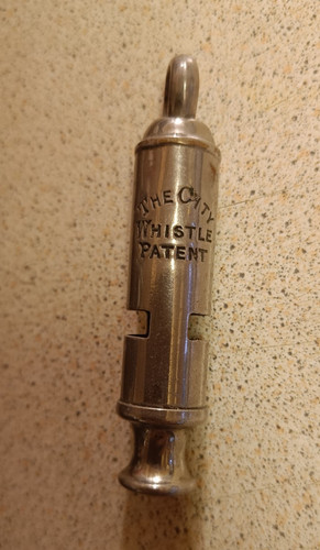 Vintage the city whistle - city, whistle"