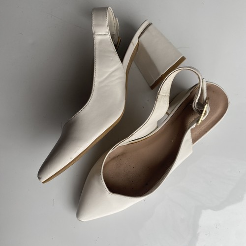 Size wide fit white pointed - size,