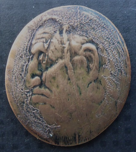 Hobo nickel love token - hobo, nickel/love