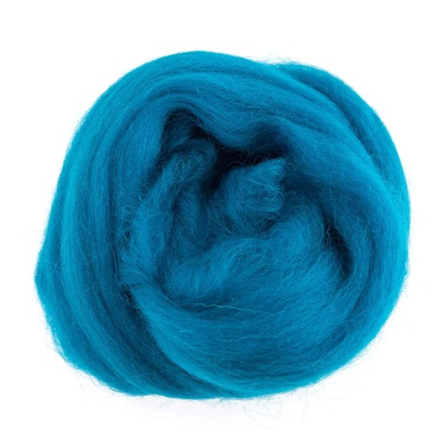 Natural wool roving - natural, 10g