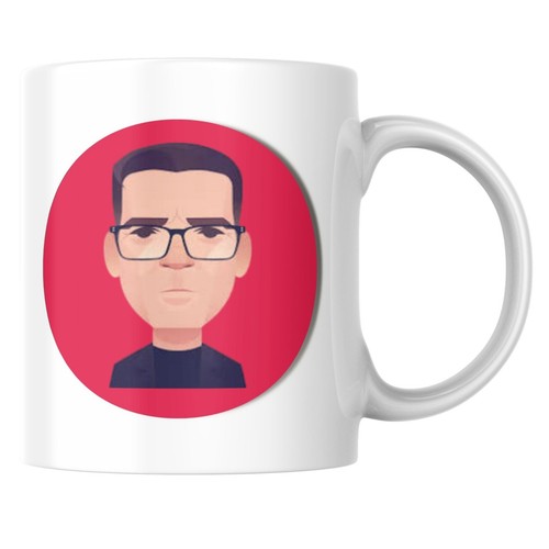 Andy burnham cartoon face 11oz - andy,