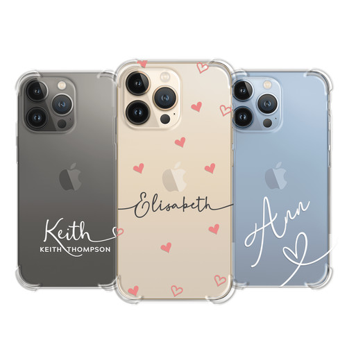 Personalised phone case clear - personalised,