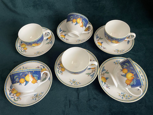 Wedgwood citrons cups saucer - wedgwood,