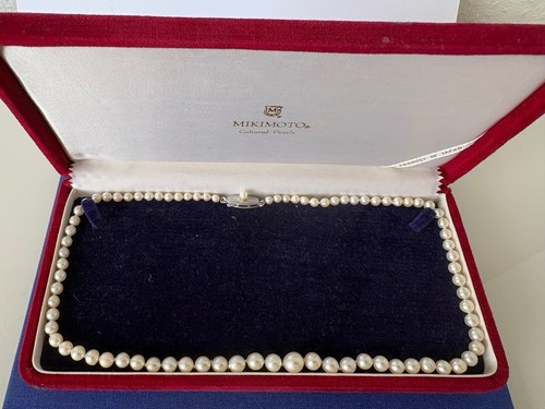 Mikimoto signed cultured white - mikimoto,