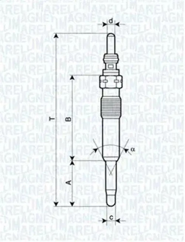 Glow plug metal - glow,