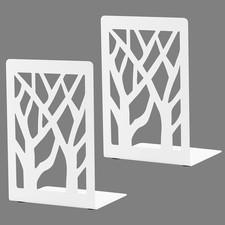 2 Pairs Metal Bookends Book