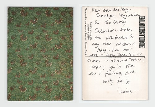 Postcard gladstone pottery - -,