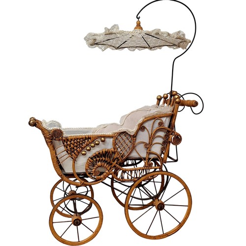Vintage wicker doll - doll, with