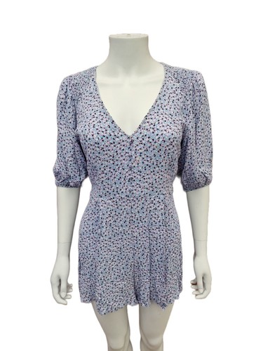 Zara liliac floral romper - floral,