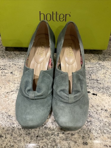 Hotter donna dark aqua - dark, suede