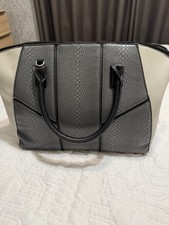 Large Two Tone Grey Handbag
