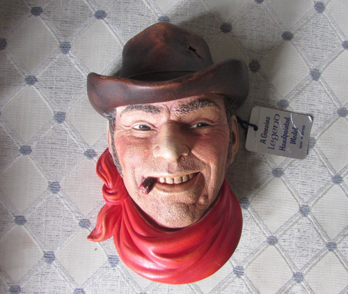Cowboy chalk bust - cowboy,