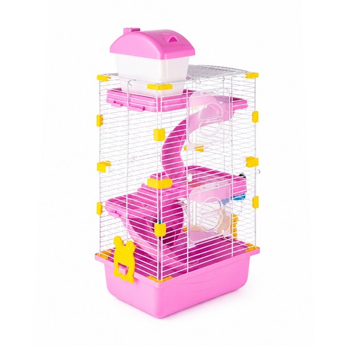 Hamster cage with tunnel - with,