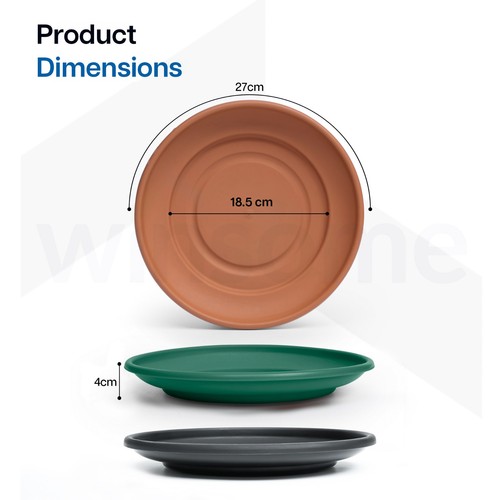 Plastic plant pots saucer - plastic,