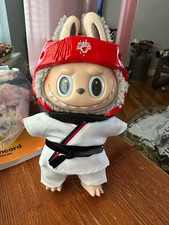 Pendant Doll Taekwondo Outfit 3PC Sports Suit Clothes Belt Karate Costume Set