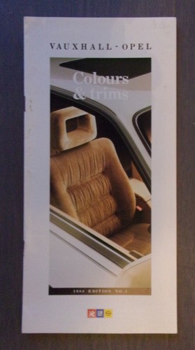 Vauxhall opel range orig 1988 - vauxhall,