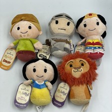 5 x Itty Bittys Plush Soft Toys • Snow White/Shaggy/Rey/Wonder Woman/Mufasa BNWT