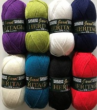WOOLCRAFT JAROL HERITAGE Double Knitting Wool 100GRM Ball 55% Wool Very Soft
