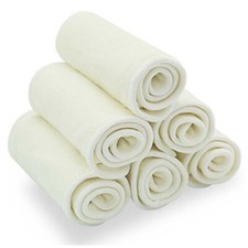 Reusable Nappy Liners Inserts Bamboo & Cotton Machine Washable Cloths