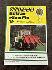 Unimog MB Trac Leaflet.. 1980s Classic Tractor Farming Forestry