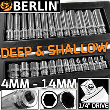 BERLIN 1/4" Drive Socket Set