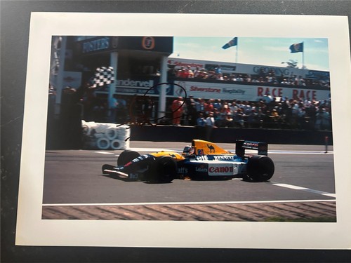 Signed12x8 photo nigel mansell - signed12x8,