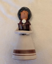 Vintage Handmade Scandinavian Redware Pottery Singing Figurine | Made in Sweden